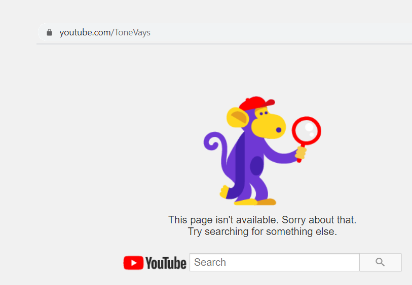 Eilmeldung: YouTube löscht Kanal von Tone Vays!